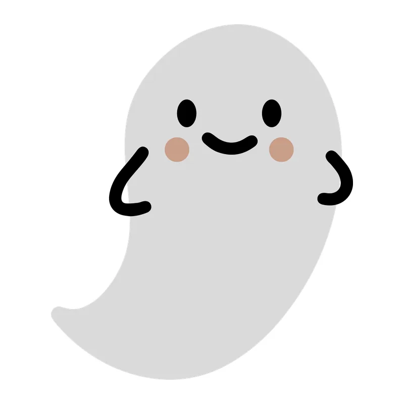 Cute Smiling Ghost