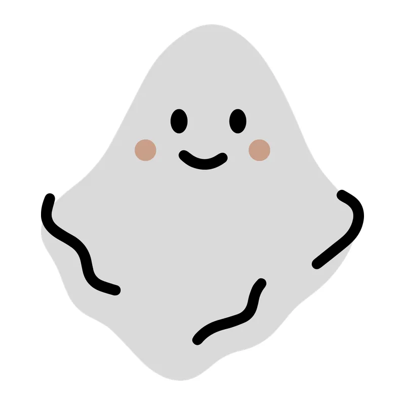 Cute Smiling Ghost