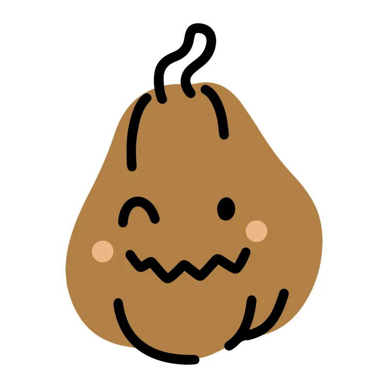 Cute Winking Pumpkin