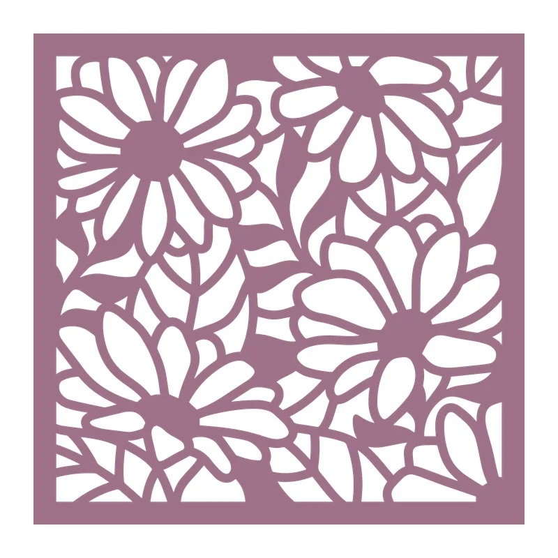 Daisy Square Cutout Panel