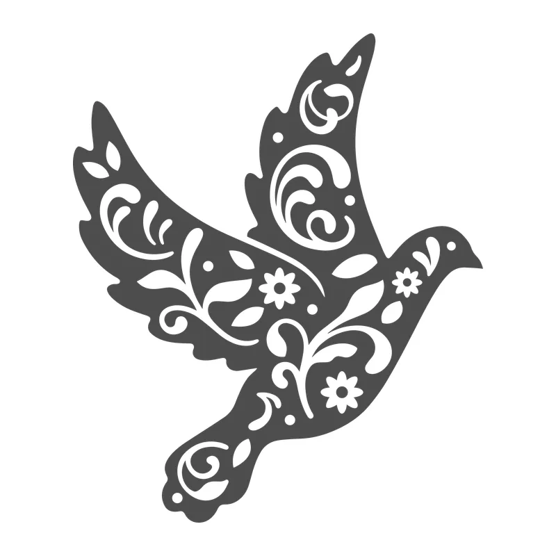 Decorative Floral Dove