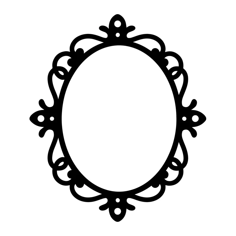 Ornate Oval Frame