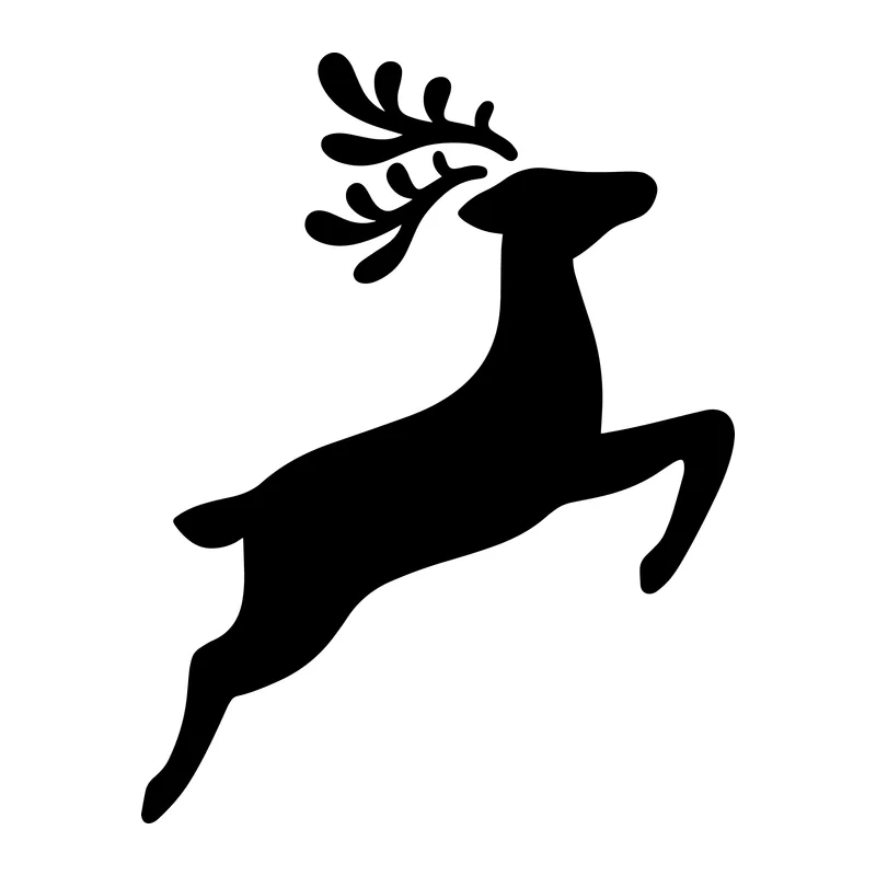 Leaping Deer Silhouette