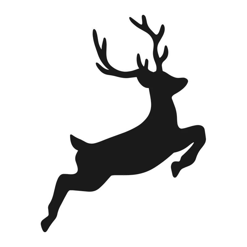Leaping Deer Silhouette