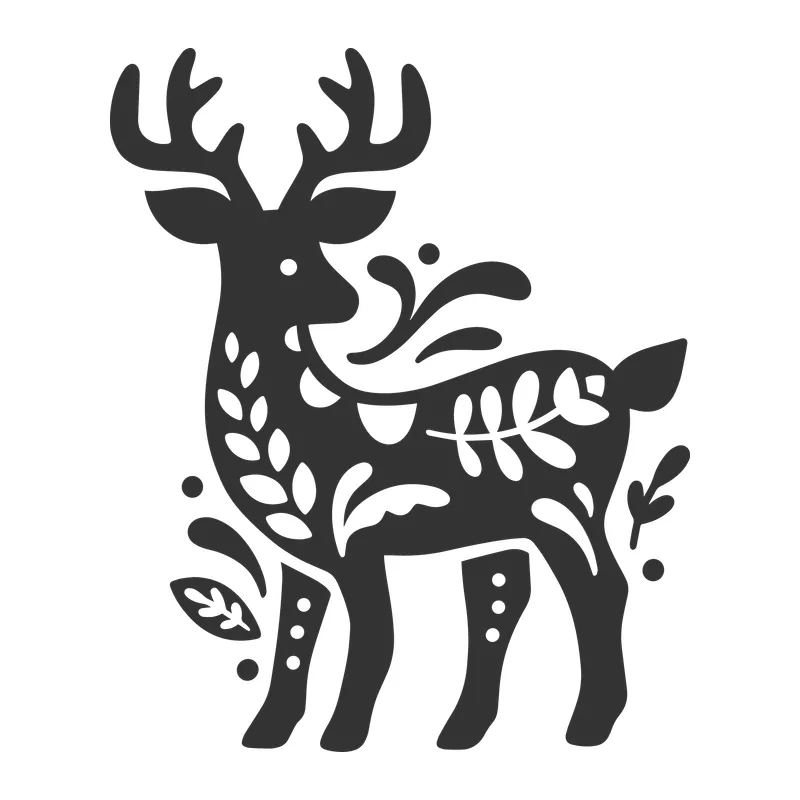 Folk Art Deer