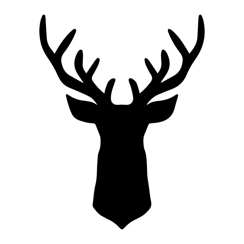 Deer Head Silhouette