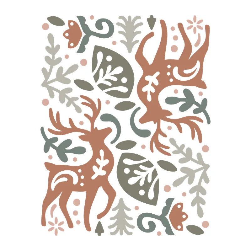 Scandinavian Folk Art Deer
