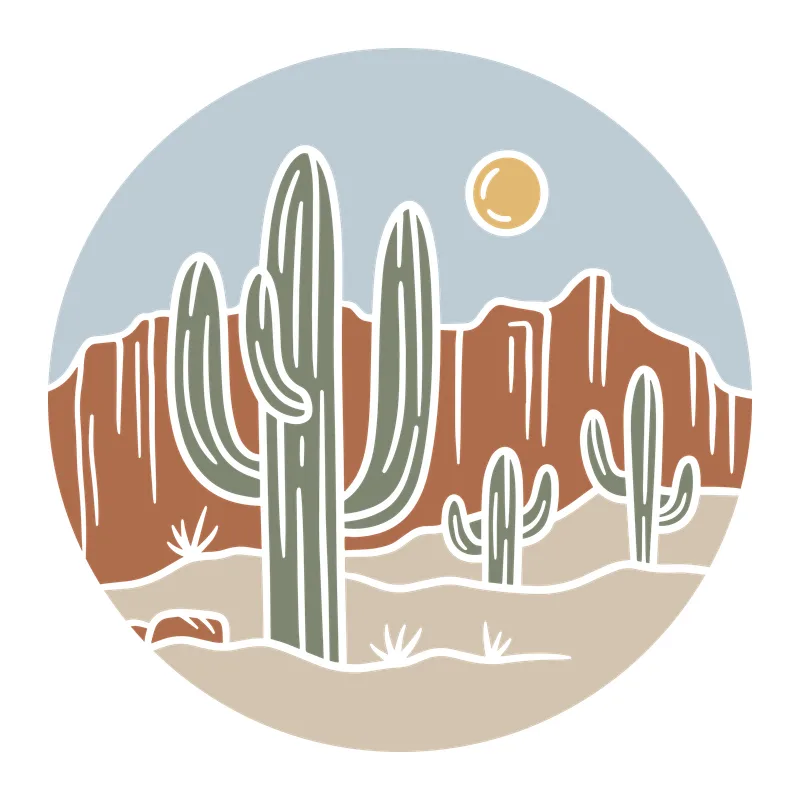Desert Saguaro Landscape