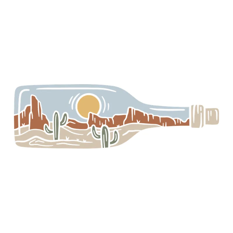 Desert Landscape in a Bottle