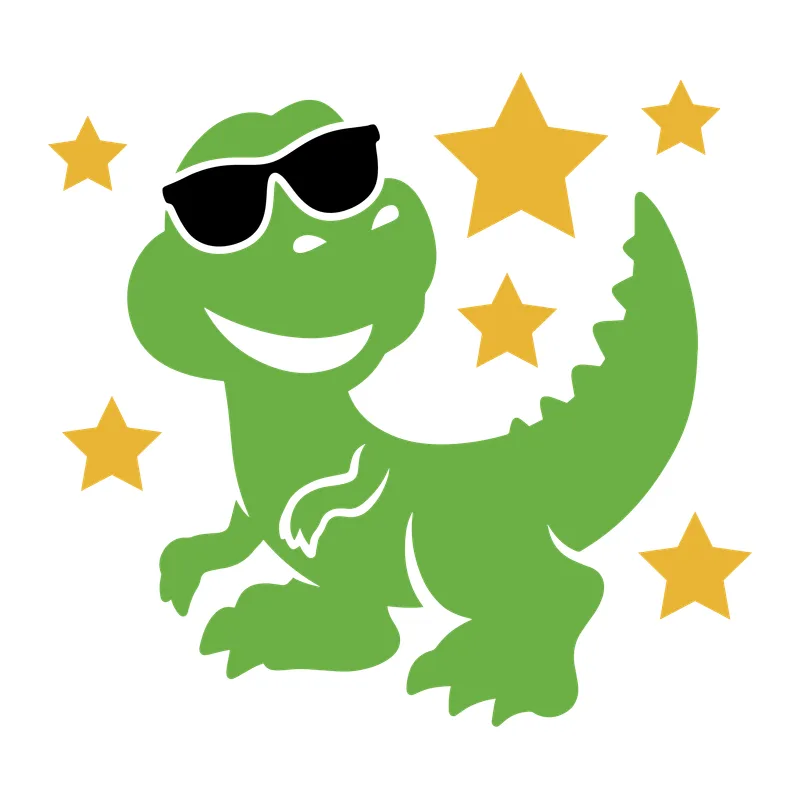 Cool Dinosaur with Sunglasses