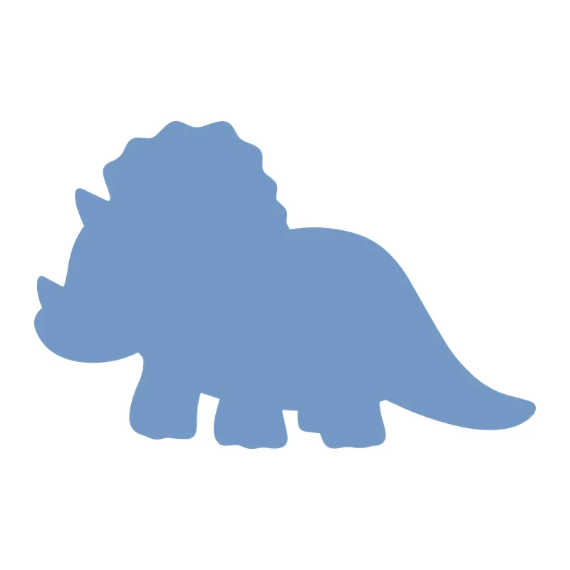 Cute Triceratops Silhouette