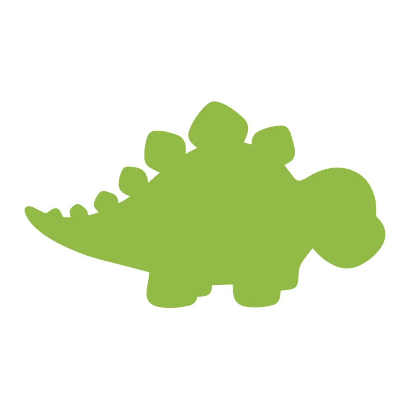 Chubby Stegosaurus Silhouette