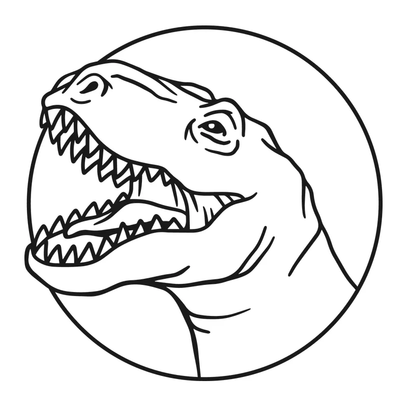 Roaring T-Rex Head