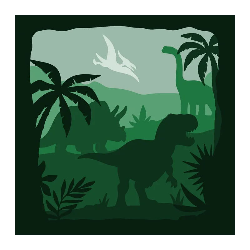 Dinosaurs Shadow Box