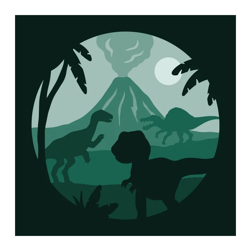 Dinosaurs Shadow Box