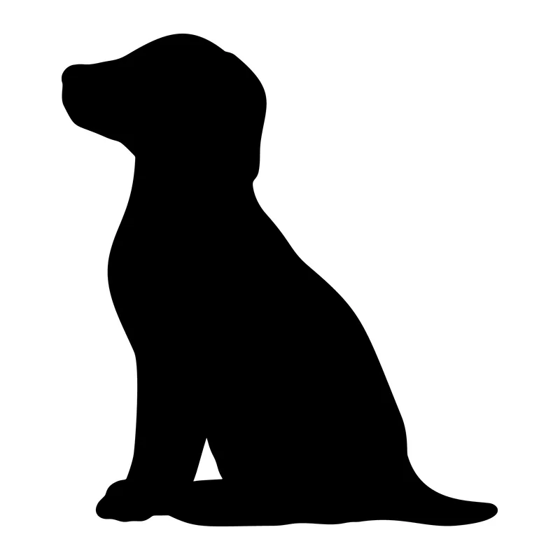 Sitting Dog Silhouette