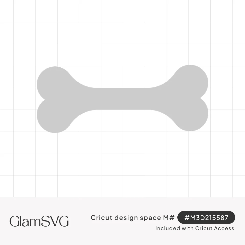 Solid gray dog bone silhouette with rounded knobby ends on a white background