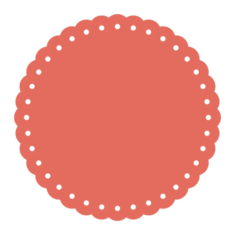 Scalloped Circle Doily