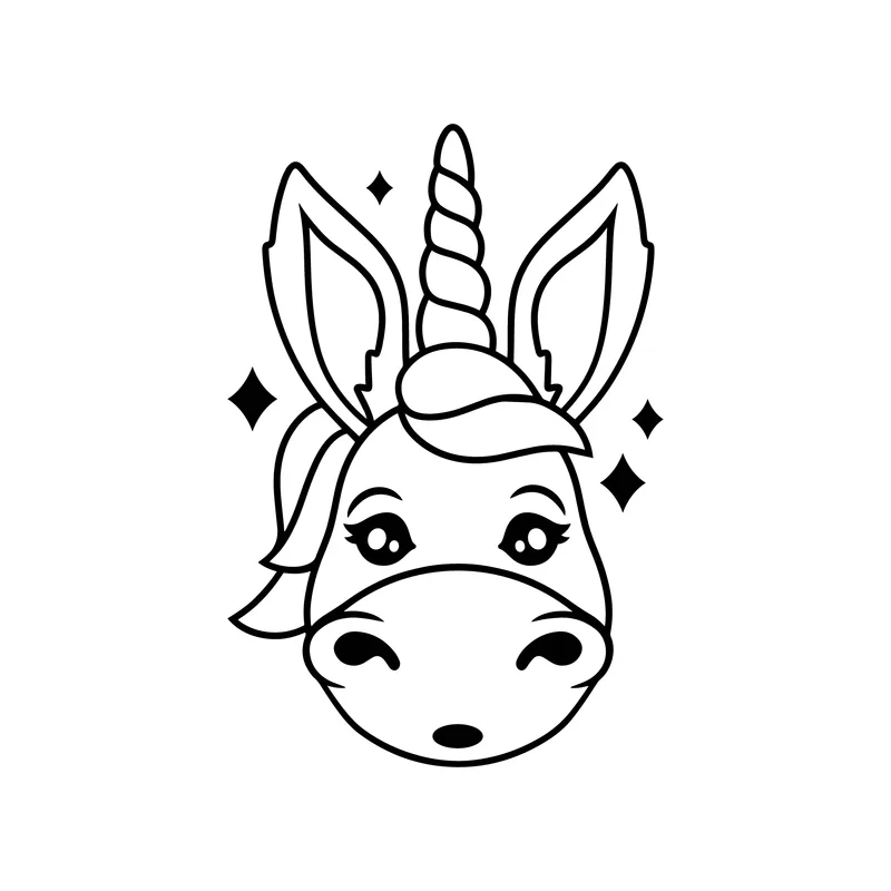 Donkeycorn Face