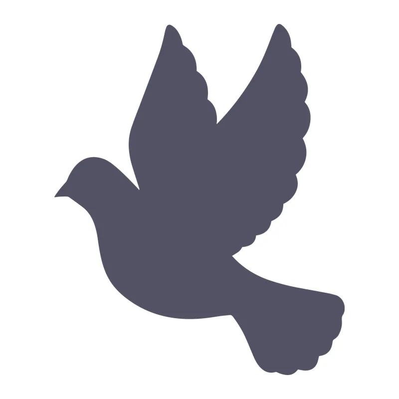 Flying Dove Silhouette
