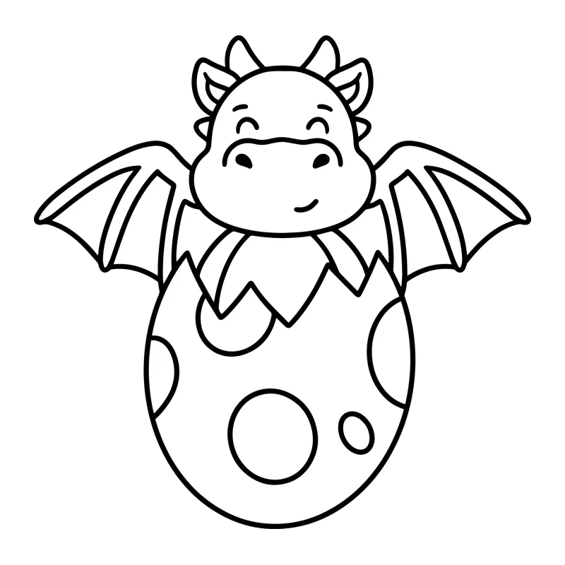 Baby Dragon Hatching Egg