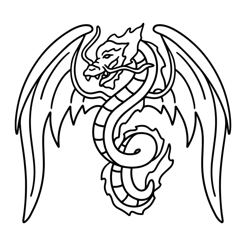 Winged Serpent Dragon
