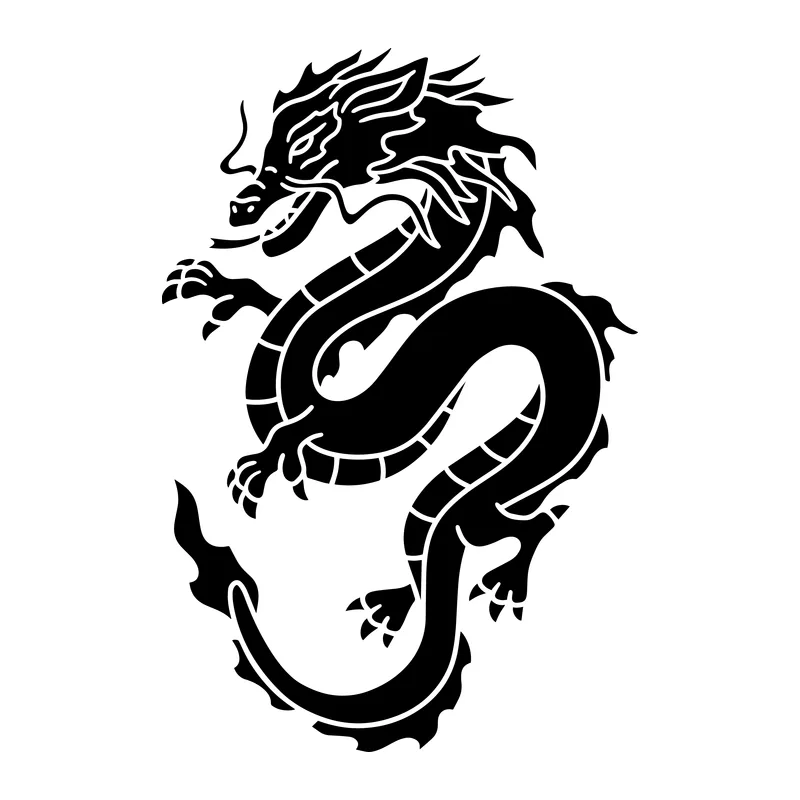 Coiled Chinese Dragon