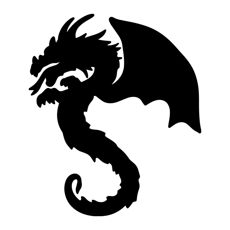 Winged Dragon Silhouette