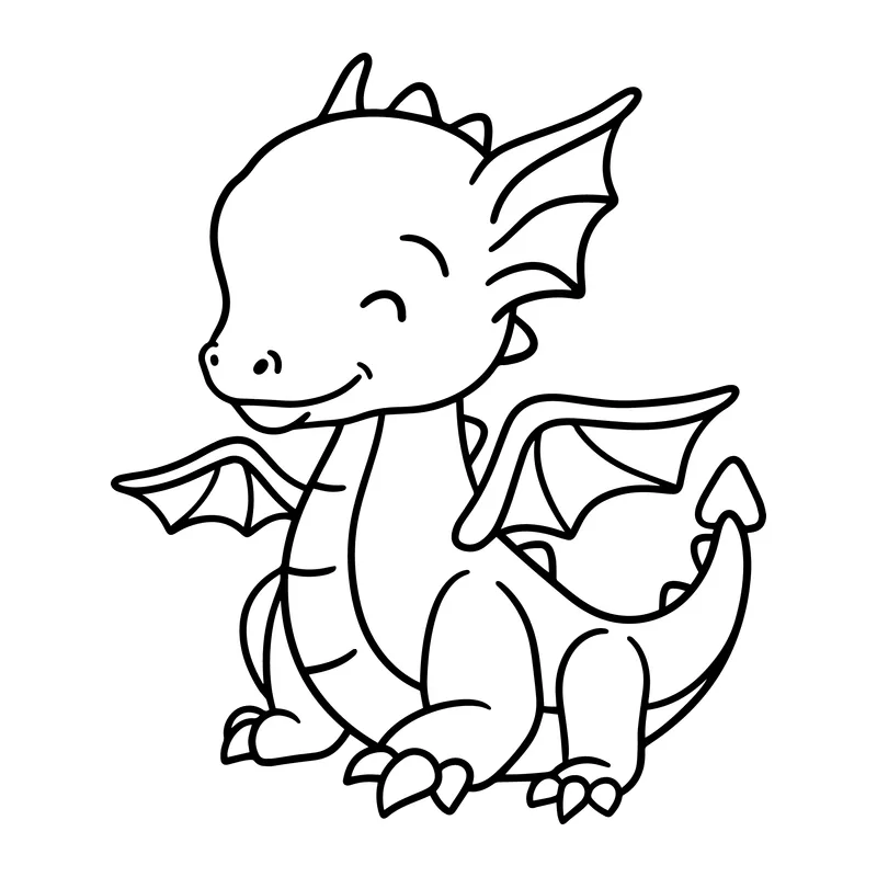 Smiling Baby Dragon