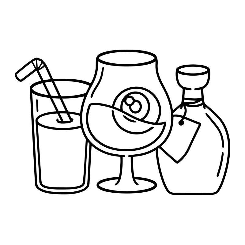 Cocktail Drinks Trio