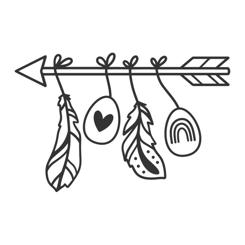 Boho Easter Arrow