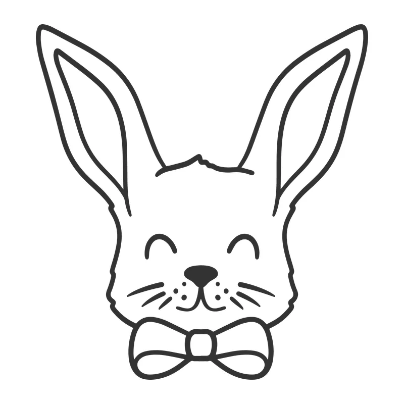 Easter Bunny With Bow Tie