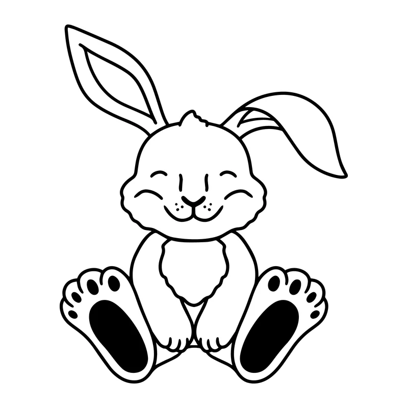 Smiling Easter Bunny