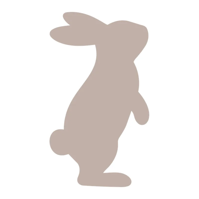 Standing Easter Bunny Silhouette