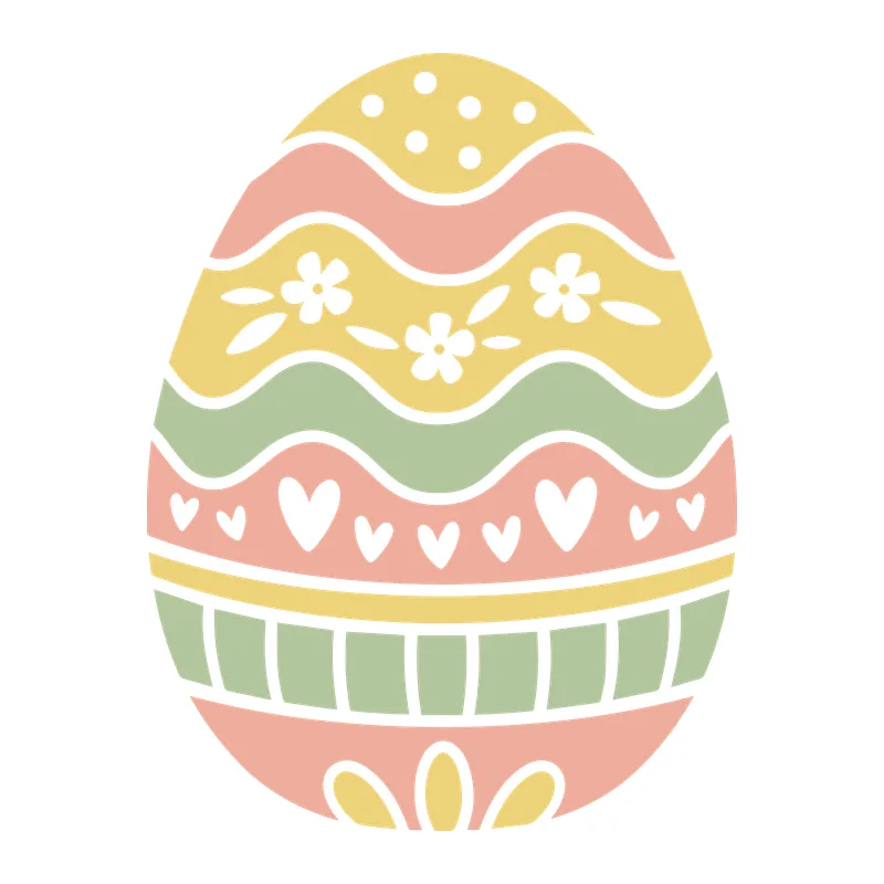 Patterned Easter Egg
