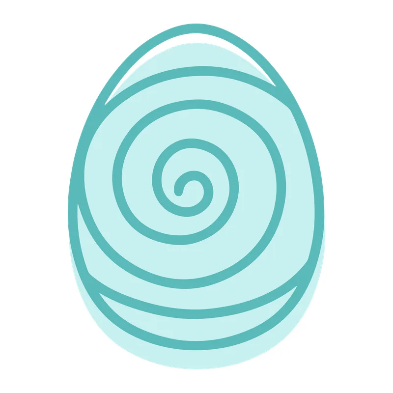 Swirl Easter Egg