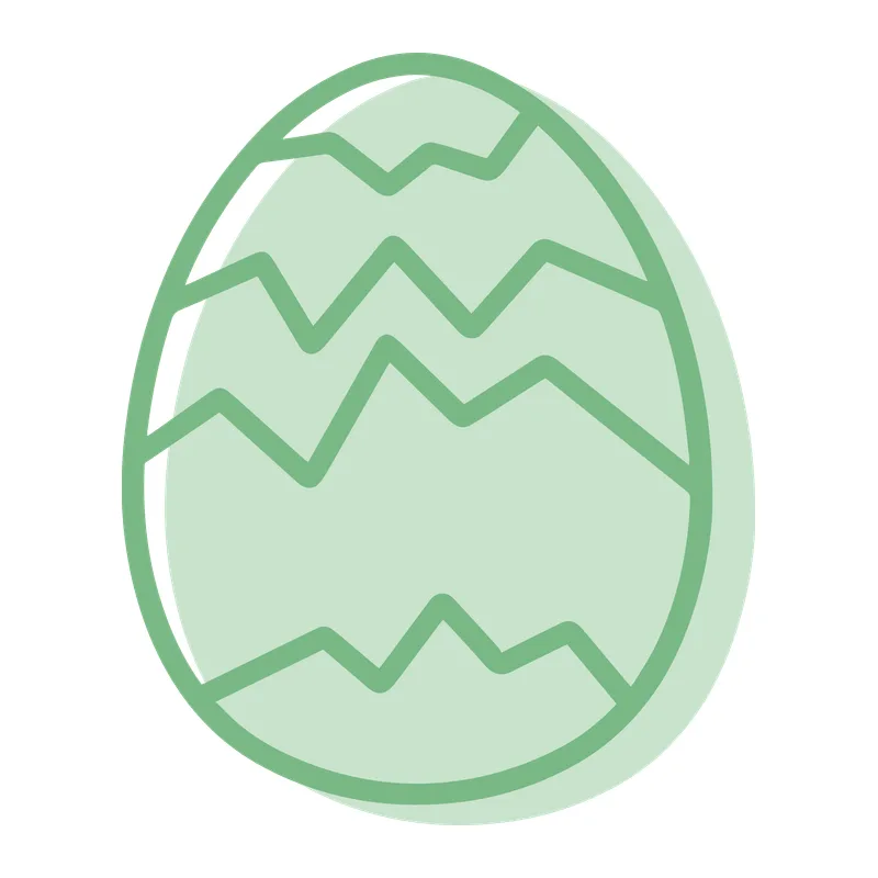 Zigzag Easter Egg