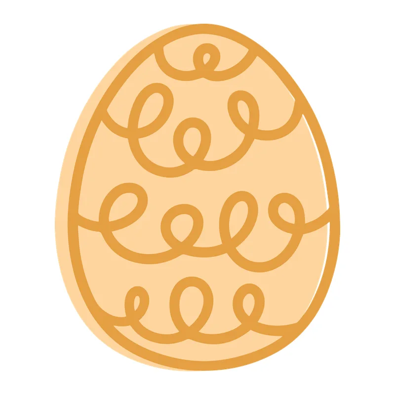 Swirly Easter Egg