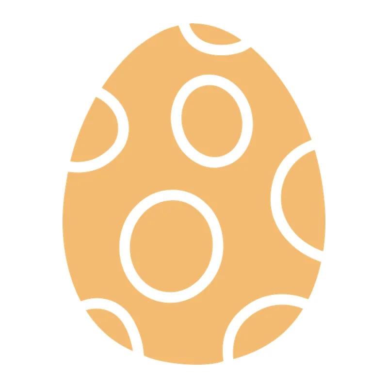 Polka Dot Easter Egg