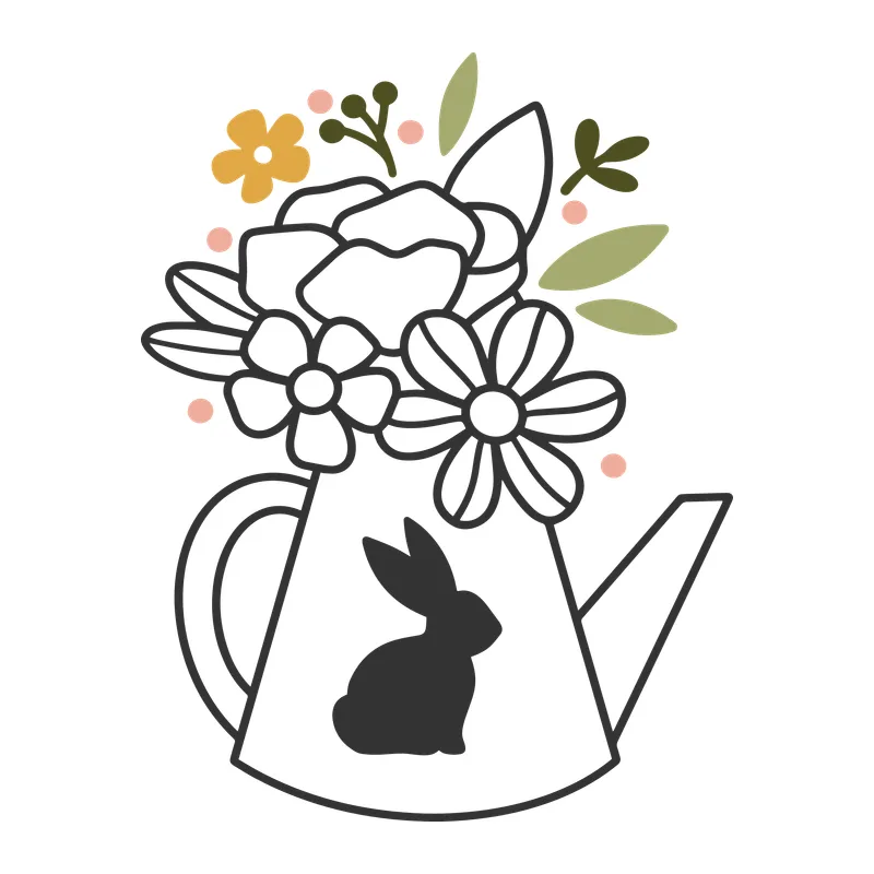Easter Bunny Watering Can