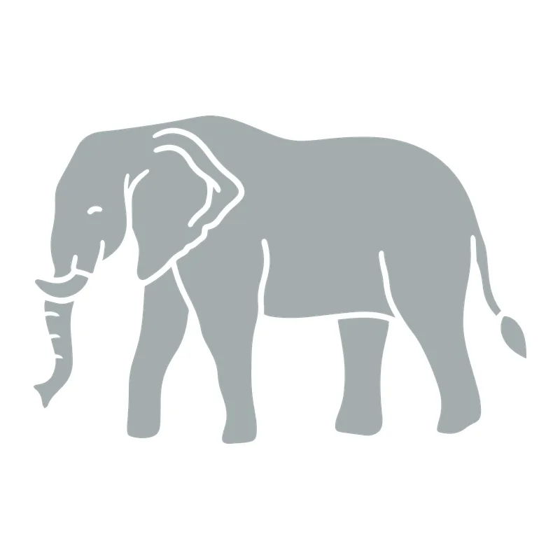 Walking Elephant Silhouette