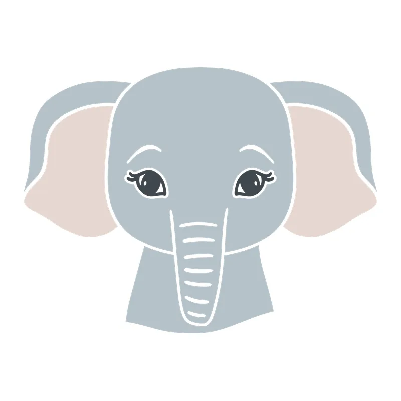 Sweet Baby Elephant Face