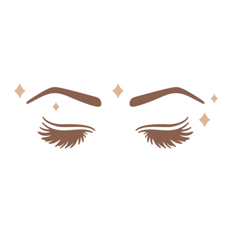 Closed Eyes With Lashes