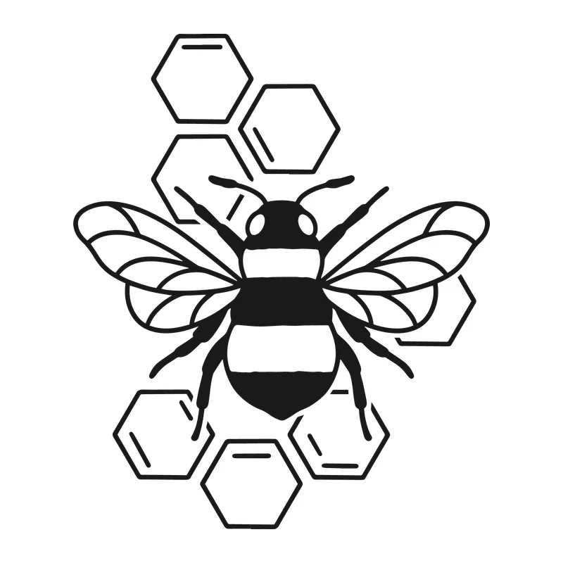 Farmhouse Bee and Honeycomb