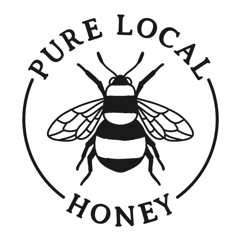 Pure Local Honey Bee Badge