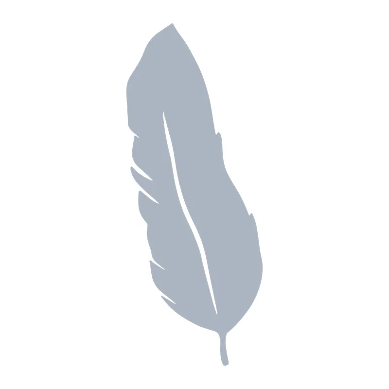 Simple Gray Feather