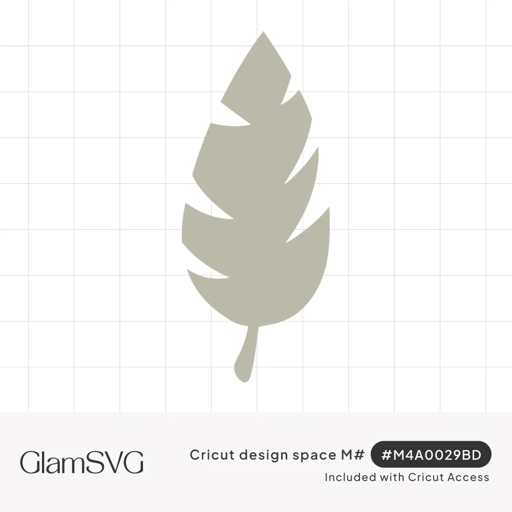 Solid sage gray feather silhouette with notched edges and a short curved quill at the bottom