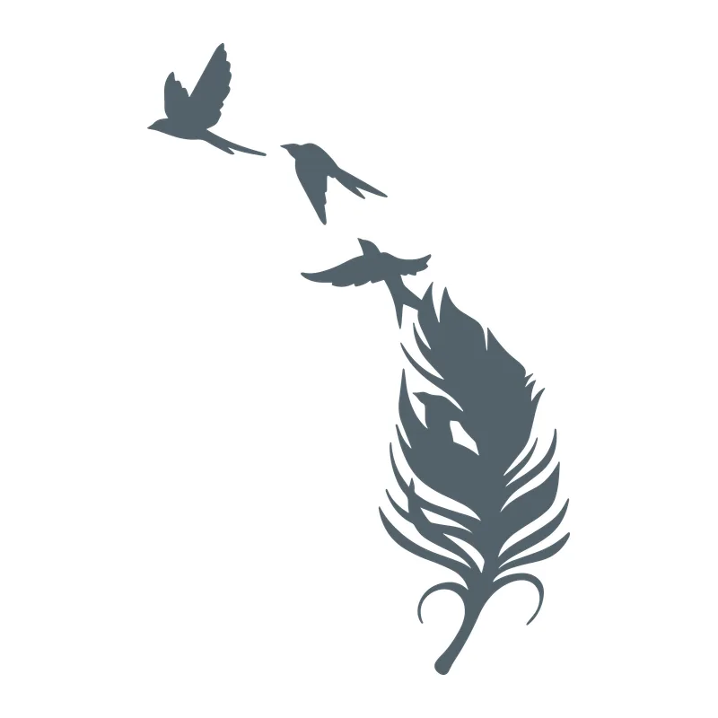 Feather Turning Into Birds