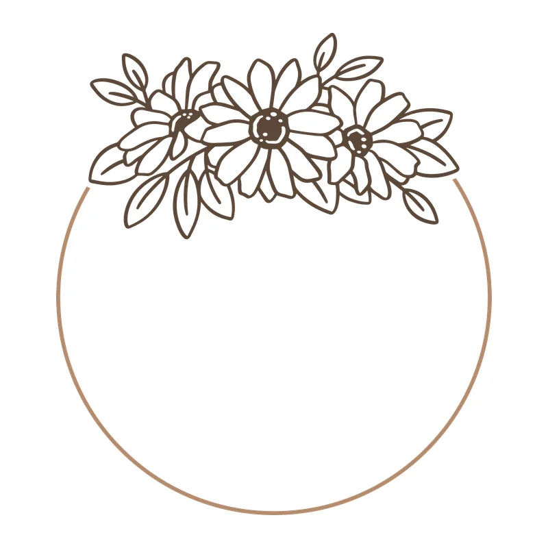 Daisy Circle Frame