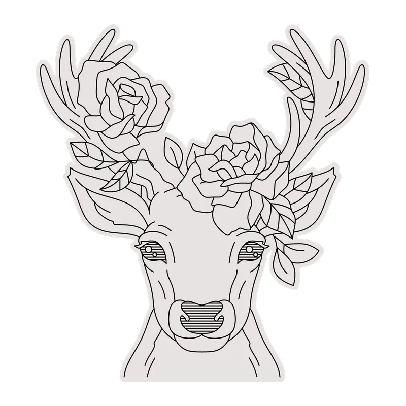 Floral Deer